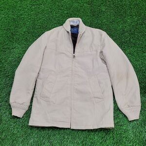 Vintage 70s MOD Jacket Small 20x29 Baggy Beige